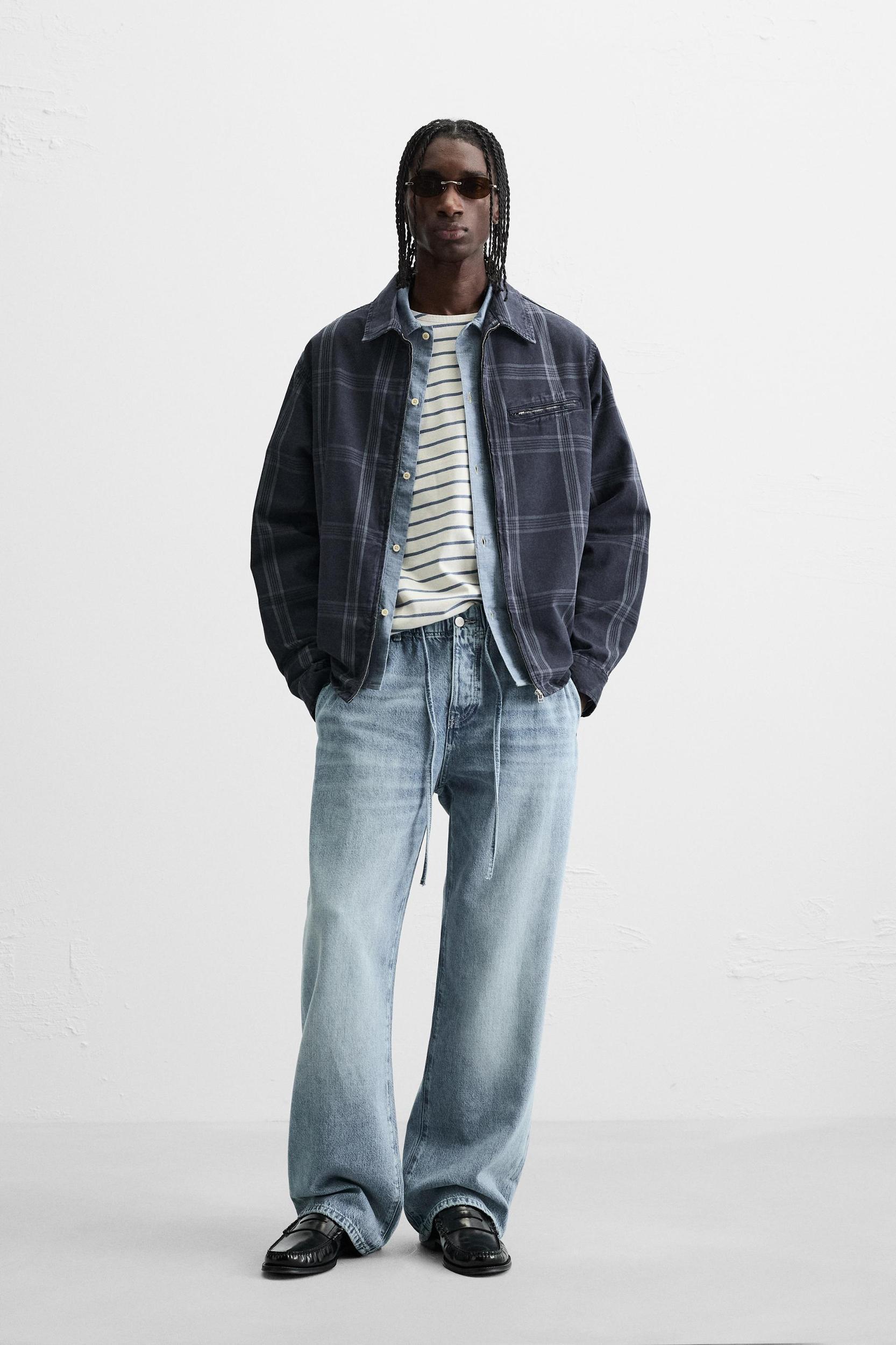 ZIPPERED CHECK JACKET Product Image