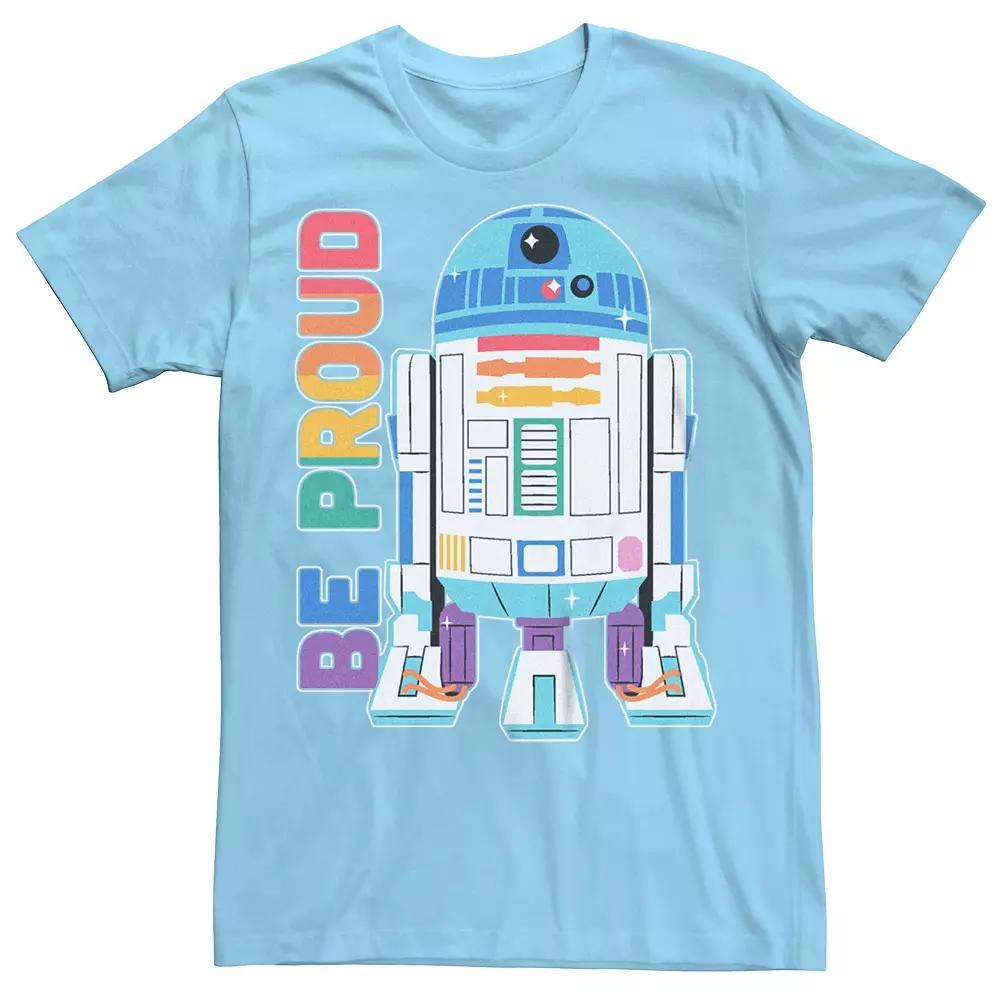 Men's Star Wars Pride R2-D2 Be Proud Graphic Tee, Size: XS, Light Blue Product Image