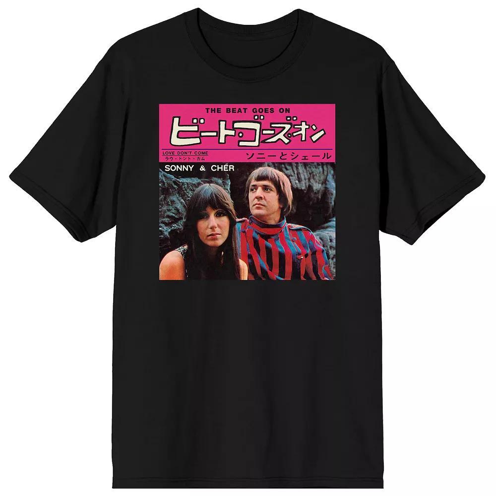 Men's Sonny & Cher The Beat Goes On Graphic Tee, Size: XXL, Black Product Image