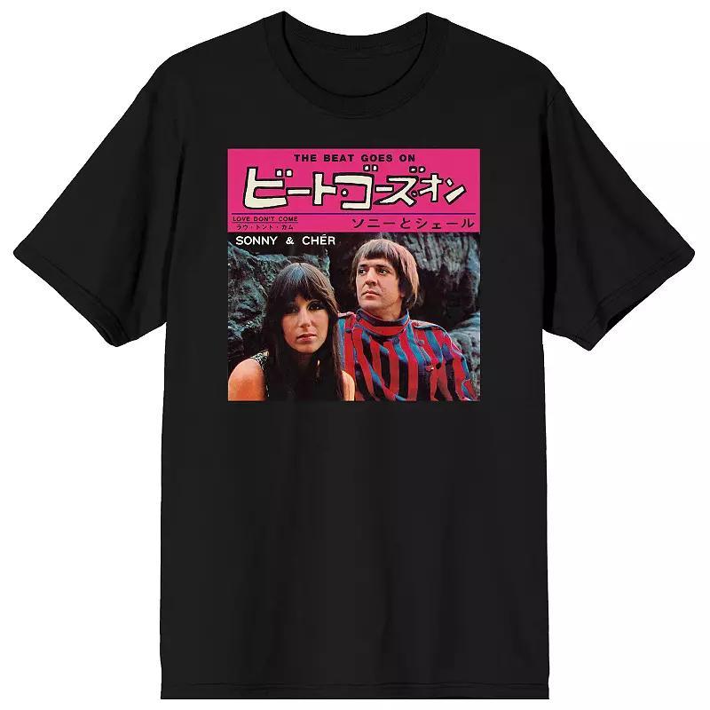 Men's Sonny & Cher The Beat Goes On Graphic Tee, Size: XXL, Black Product Image