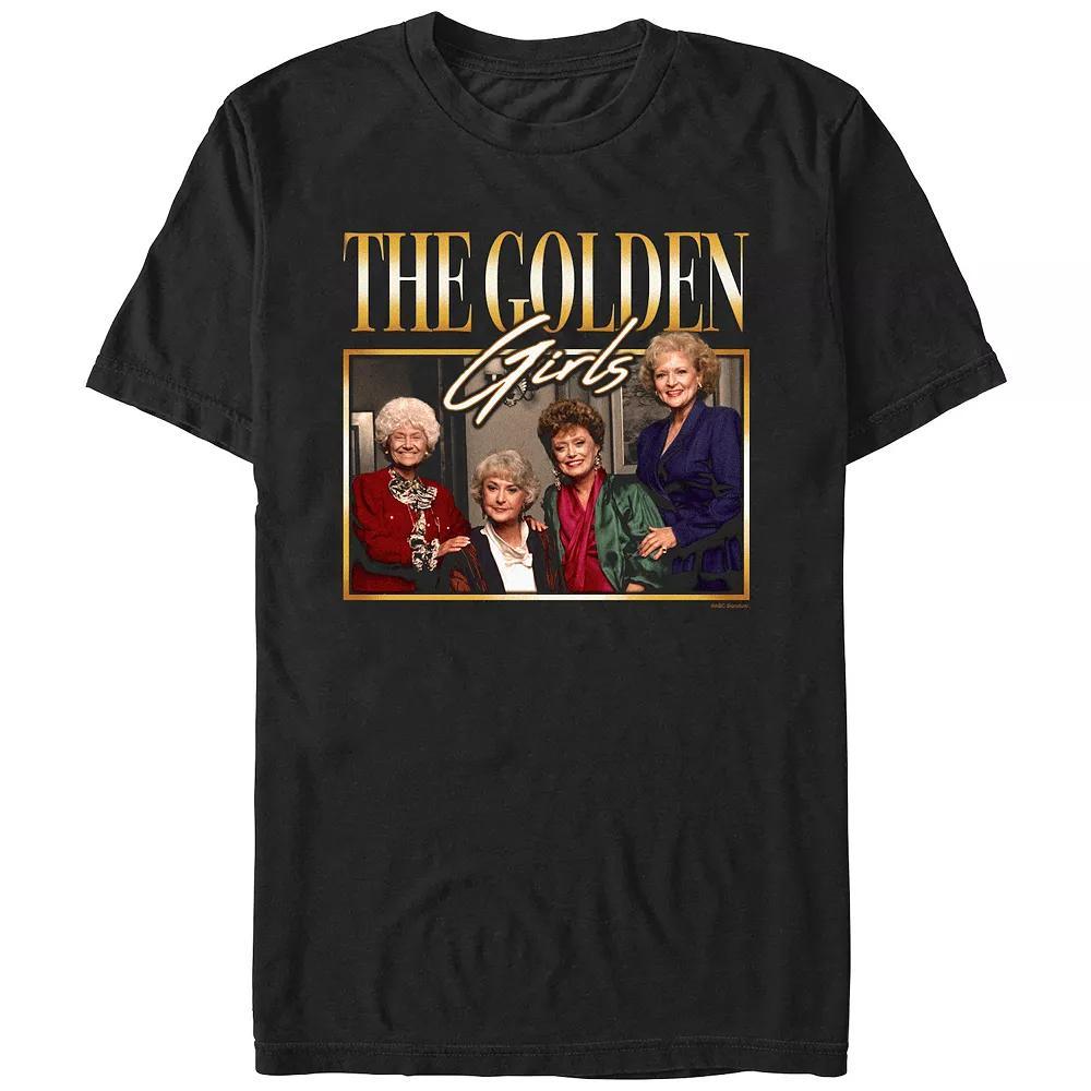 Men's The Golden Girls Portrait Graphic Tee, Size: Medium, Black Product Image