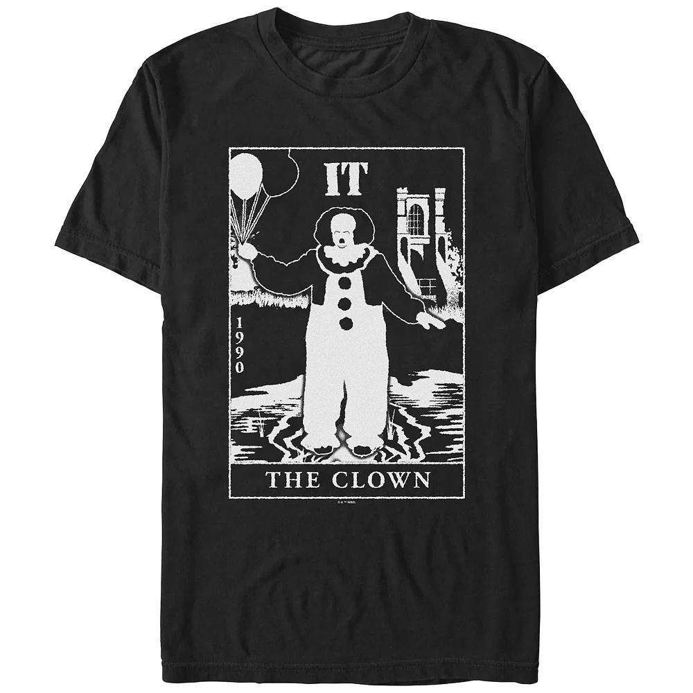 Men's It The Clown Card Graphic Tee, Size: XL, Black Product Image
