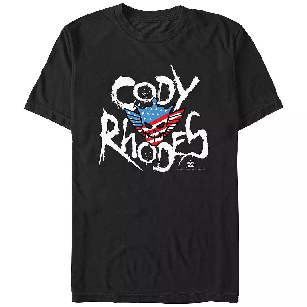 Men's WWE Cody Rhodes Americana Graphic Tee, Size: XS, Black Product Image