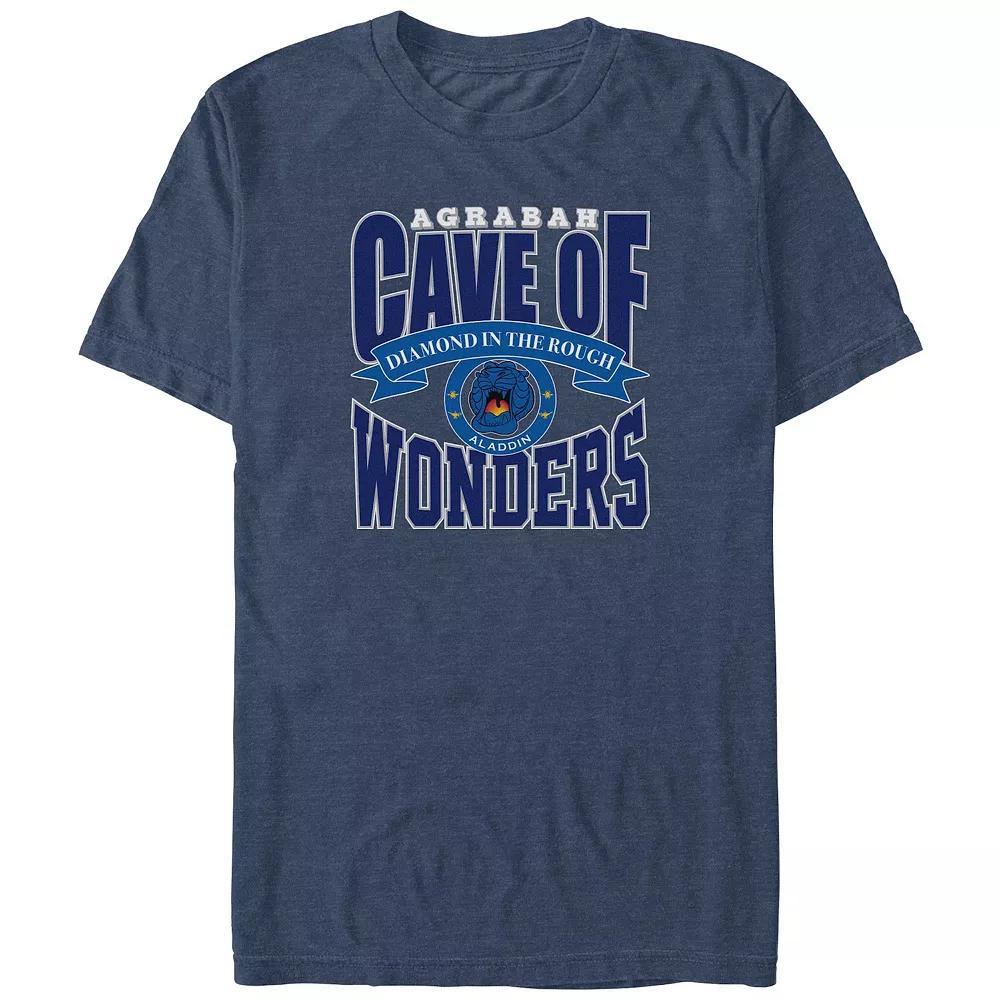 Disney's Aladdin Agrabah Cave Of Wonders Big & Tall Graphic Tee, Men's, Size: 4XL Tall, Navy Grey Product Image