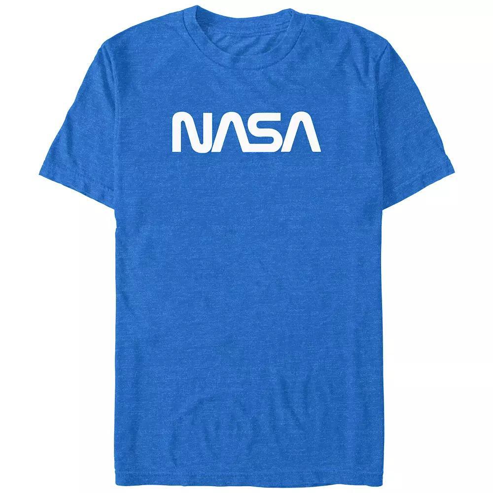 Big & Tall Nasa Logo Graphic Tee, Men's, Size: 3XL Tall, Royal Grey Product Image