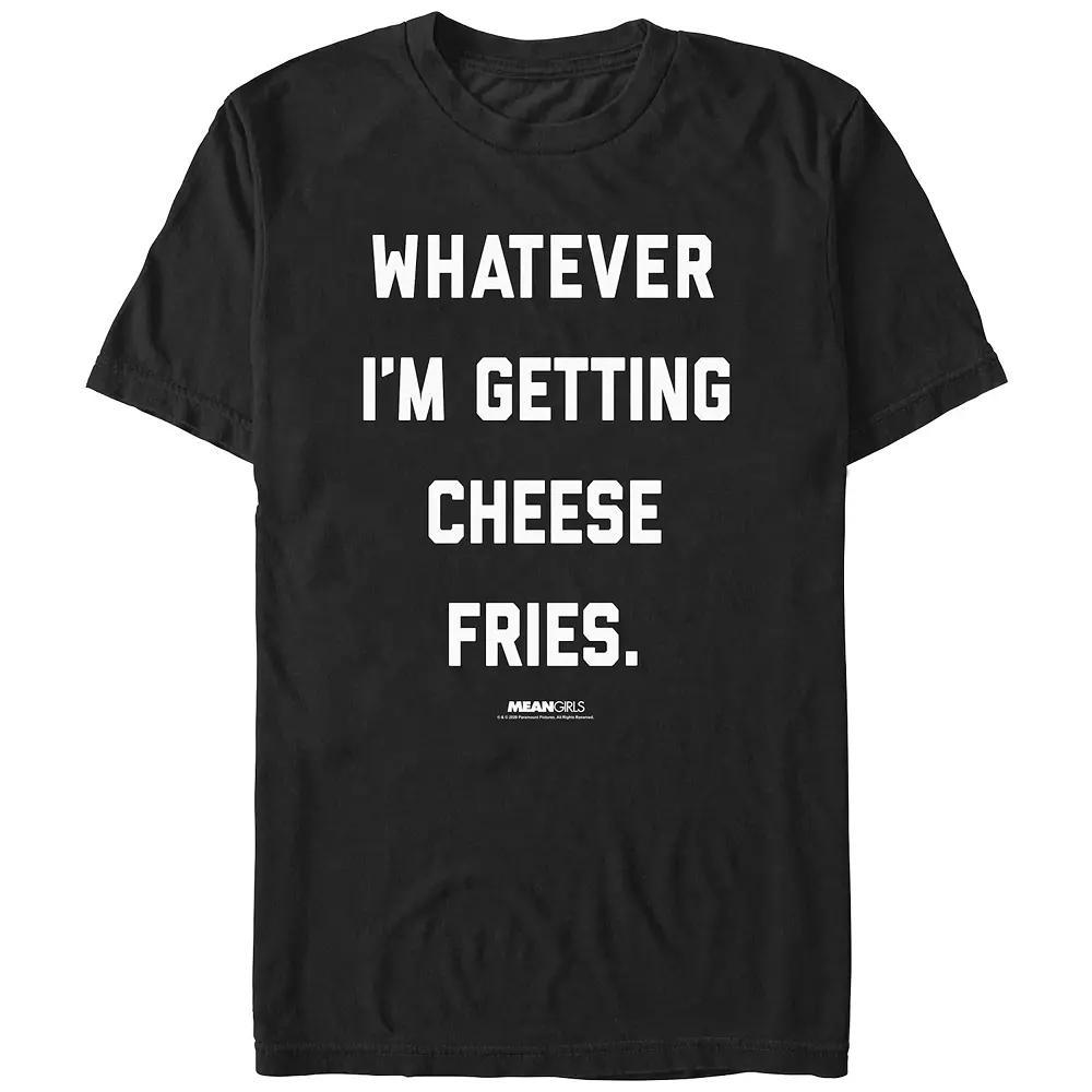 Men's Mean Girls Whatever I'm Getting Cheese Fries Quote Graphic Tee, Size: Medium, Black Product Image