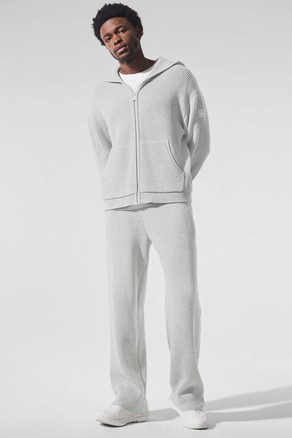 Domain Rib Knit Sweatpant - Athletic Heather Grey Male Product Image