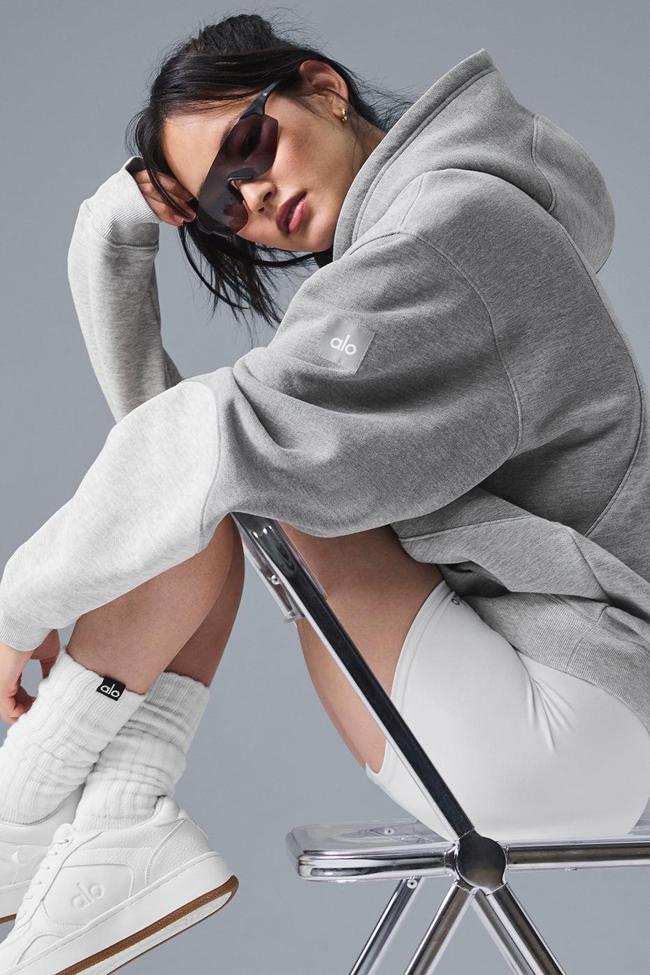 Make Waves Hoodie - Athletic Heather Grey Tonal Product Image