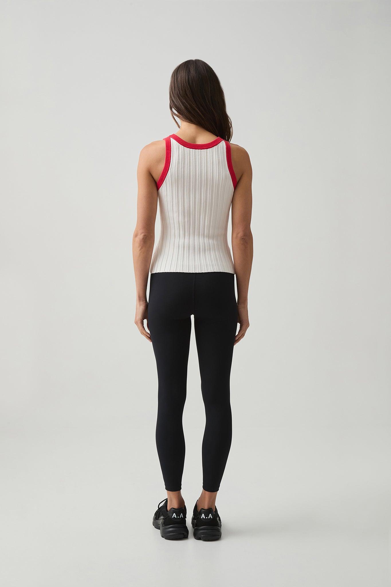 Contrast Knitted Logo Tank 108 Product Image