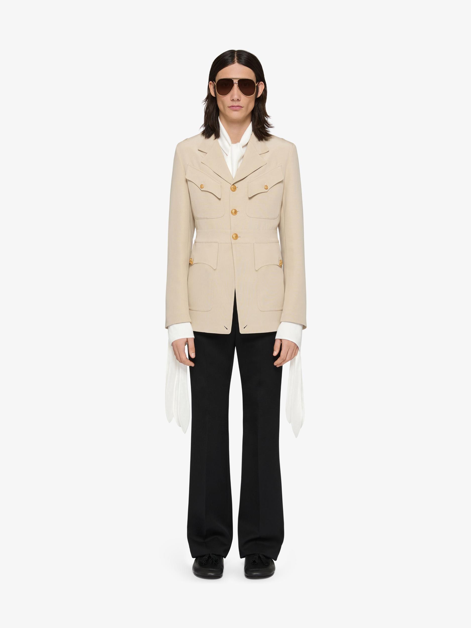 Flare tailored pants in wool Product Image