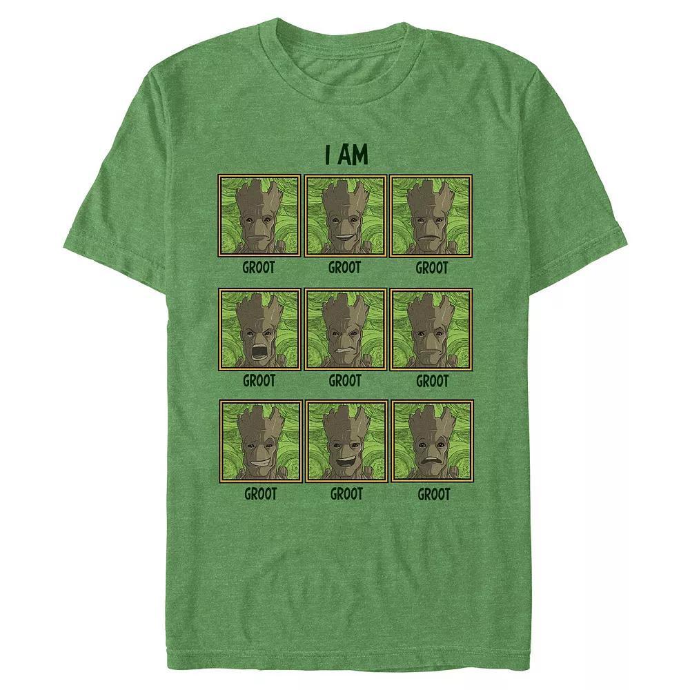 Big & Tall Marvel I Am Groot Graphic Tee, Men's, Size: 3XL, Kelly Grey Product Image