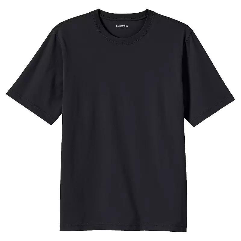 Men's Lands' End Super-T Short Sleeve T-Shirt, Size: Medium, Evening Blue Product Image