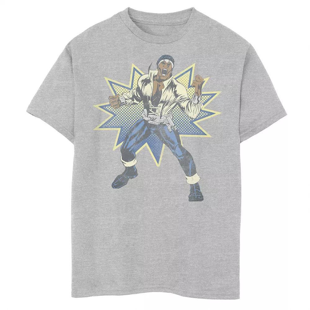 Boys 8-20 Marvel Heroes for Hire Power Man Graphic Tee, Boys Athletic Grey Product Image