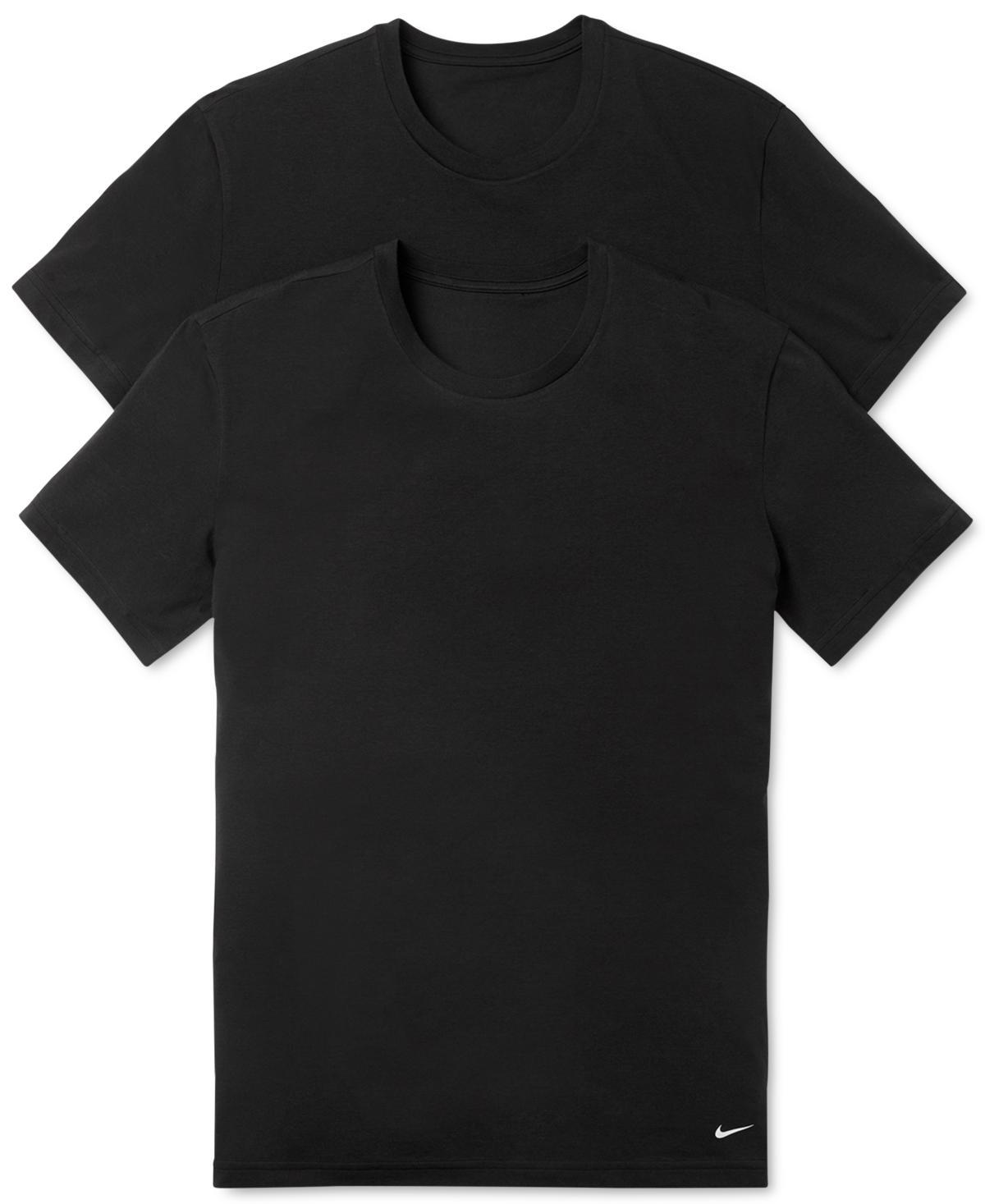 Men's Nike Dri-FIT Essential Cotton Stretch 2-Pack Crewneck Undershirt, Size: XXL, White Product Image