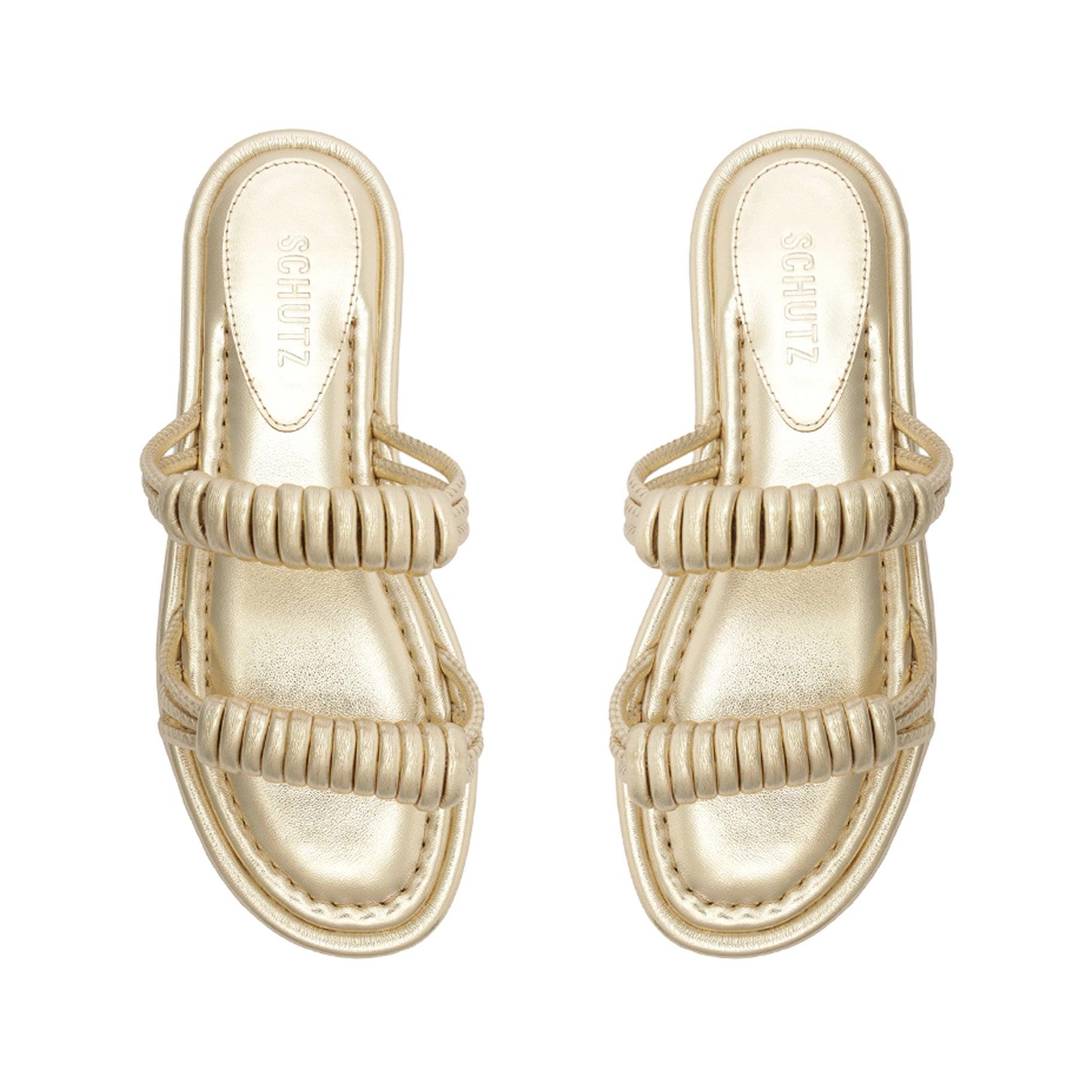 Binky Metallic Leather Sandal Female Product Image