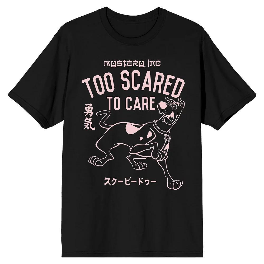 Men's Scooby Doo Too Scared Tee, Size: XL, Black Product Image
