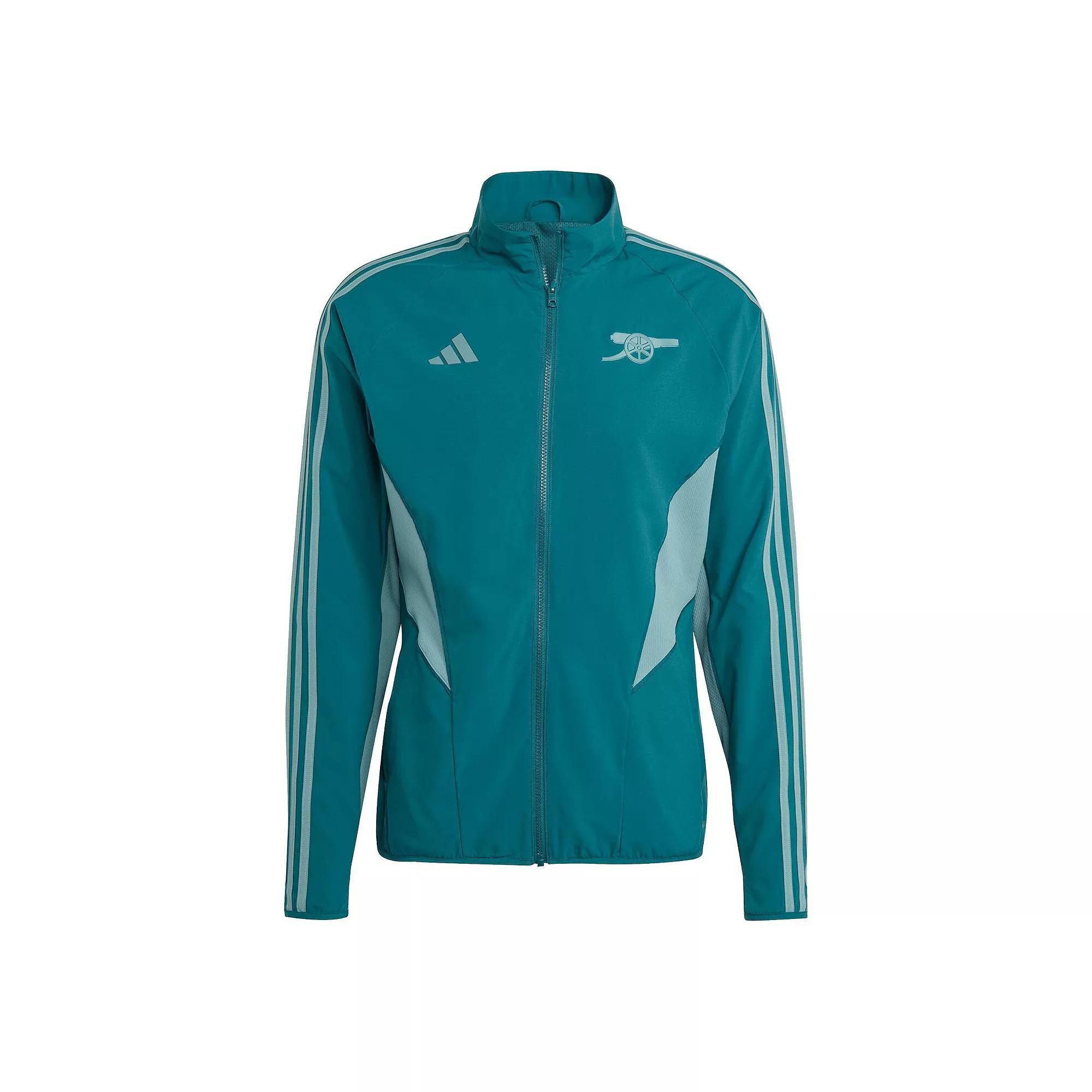 Men's adidas Green Arsenal 2023/24 Anthem Full-Zip Jacket, Size: Medium, Arn Green Product Image