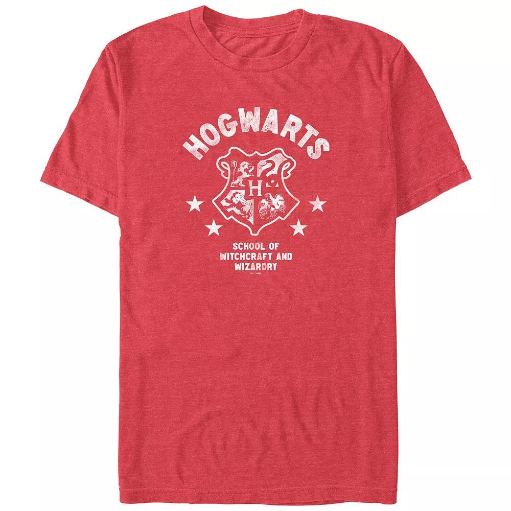 Big & Tall Harry Potter Hogwarts School Of Witchcraft And Wizardry Graphic Tee, Men's, Size: 4XL, Red Grey Product Image