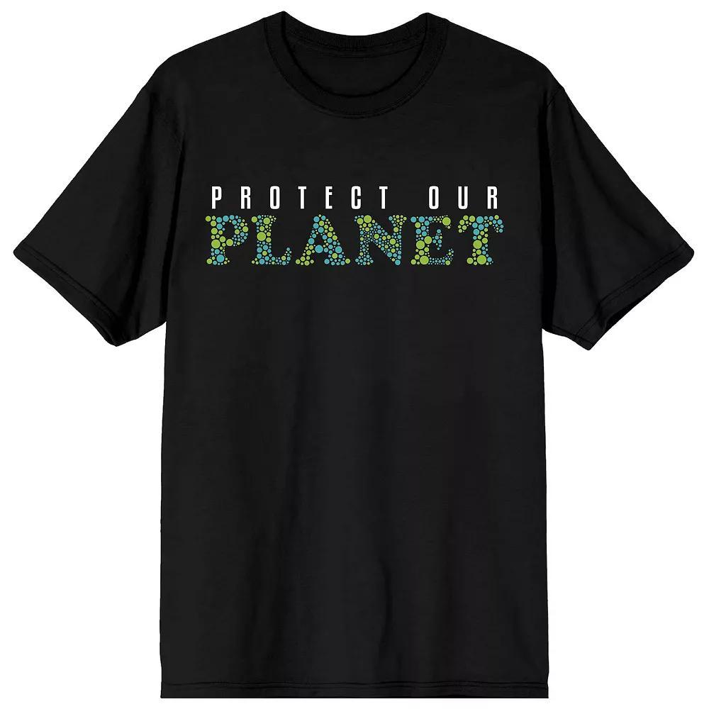 Men's Sunny Days Earth Day Protect Our Planet Tee, Size: Medium, Black Product Image
