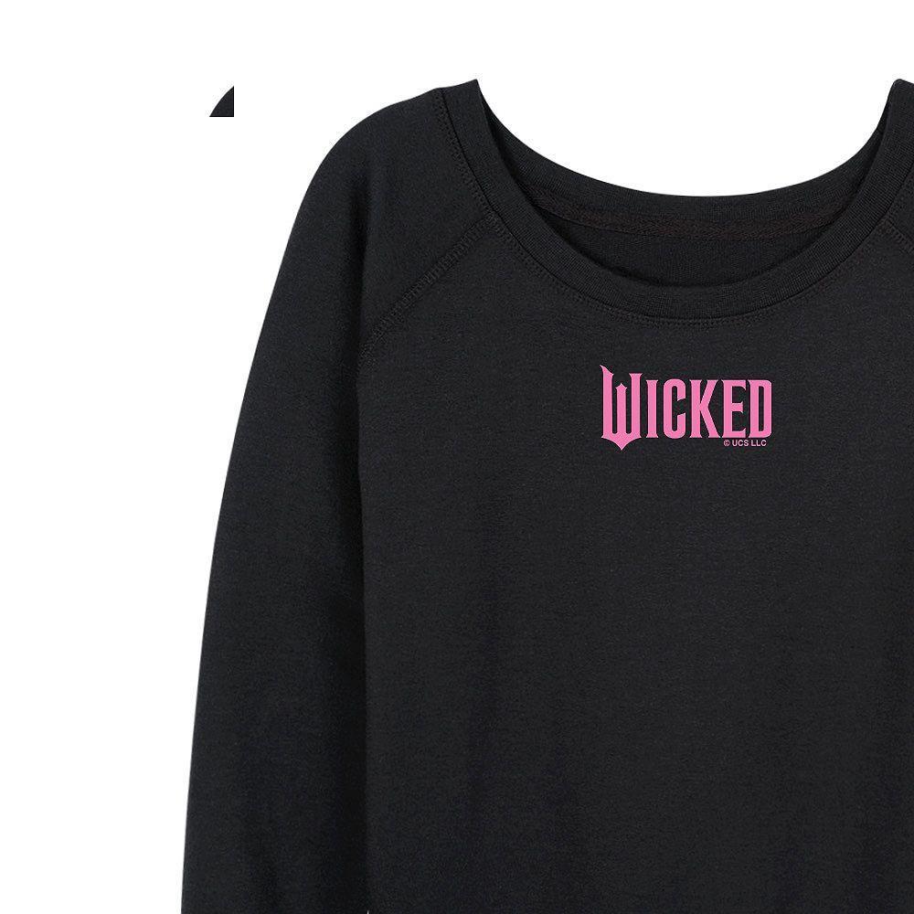 Women's Wicked Logo French Terry Long Sleeve Tee, Size: Medium, Black Product Image