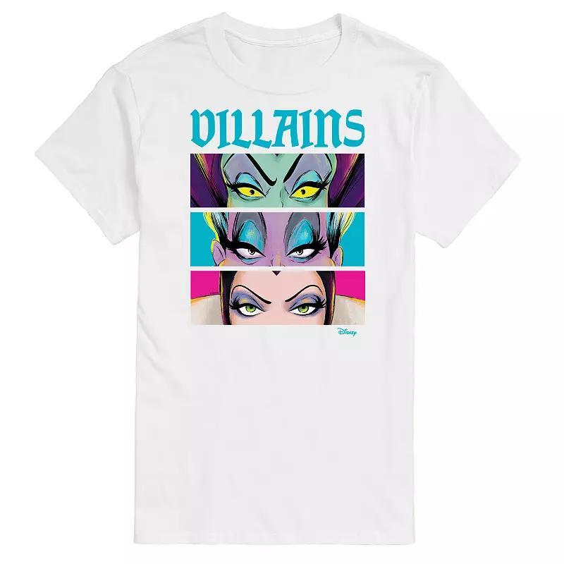 Disney Villains Big & Tall Villains Stacked Graphic Tee, Mens Blue Product Image