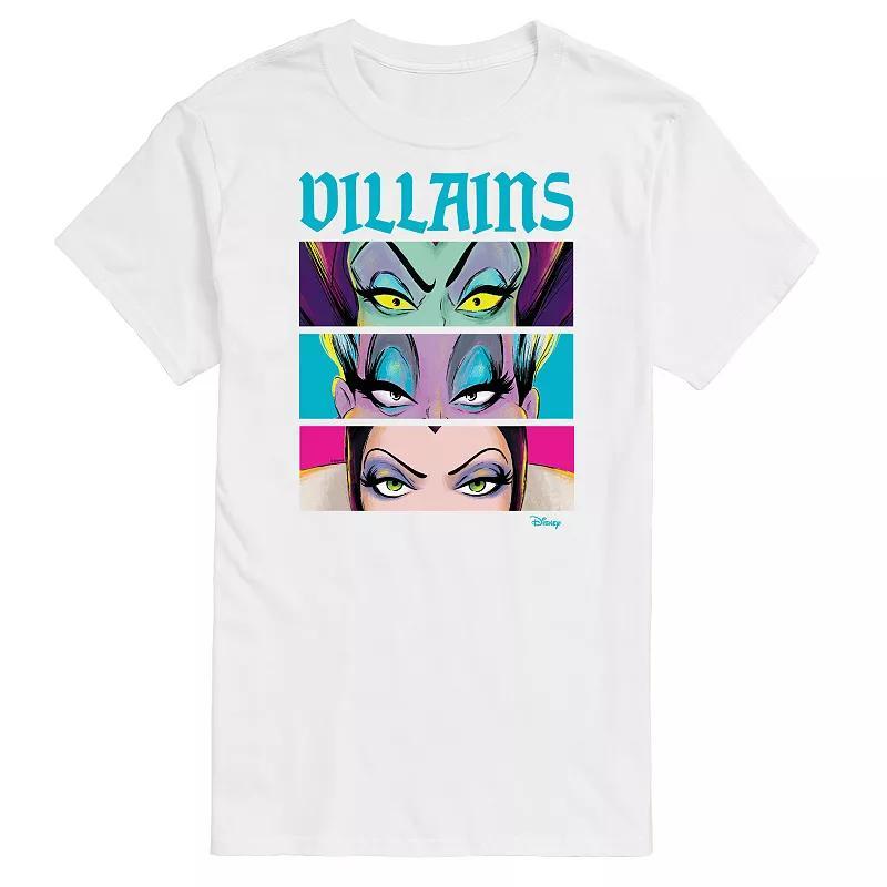 Disney Villains Big & Tall Villains Stacked Graphic Tee, Mens Blue Product Image