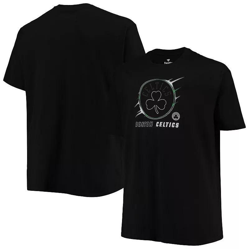 Men's Black Boston Celtics Big & Tall Heart & Soul T-Shirt, Size: 3XB Product Image