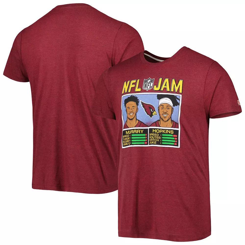 Mens Homage DeAndre Hopkins & Kyler Murray Heather Cardinal Arizona Cardinals NFL Jam Tri-Blend T-Shirt Product Image