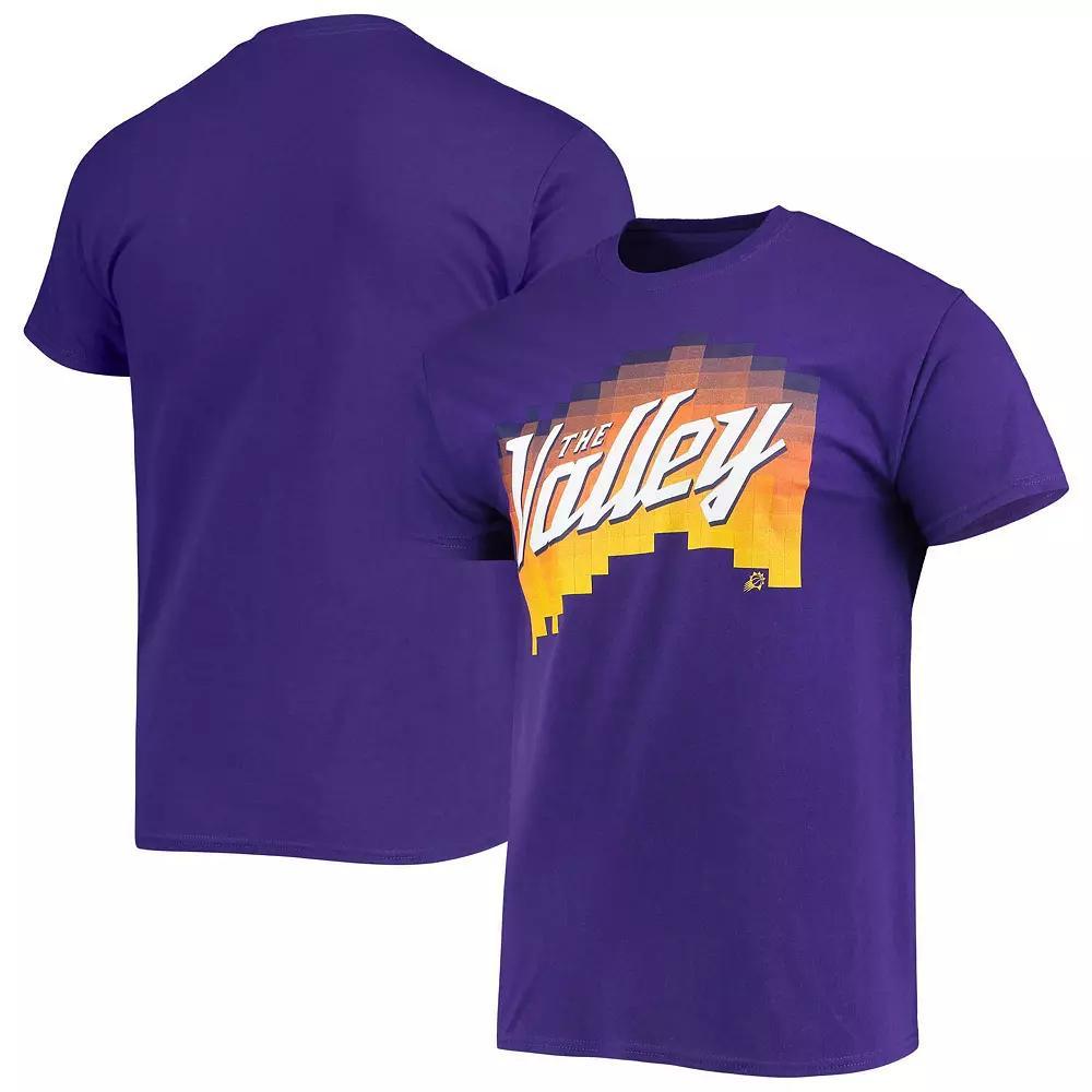 Men's Junk Food Purple Phoenix Suns The Valley Pixel T-Shirt, Size: Small, Phx Purple Product Image