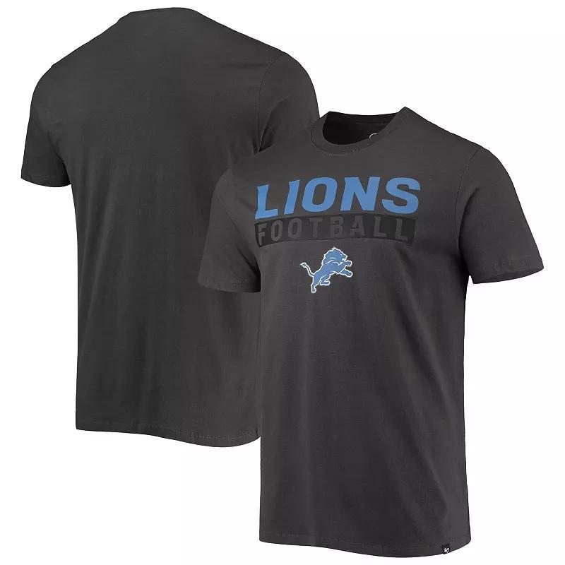 Men's '47 Charcoal Cleveland Browns Dark Ops Super Rival T-Shirt, Size: Small Product Image