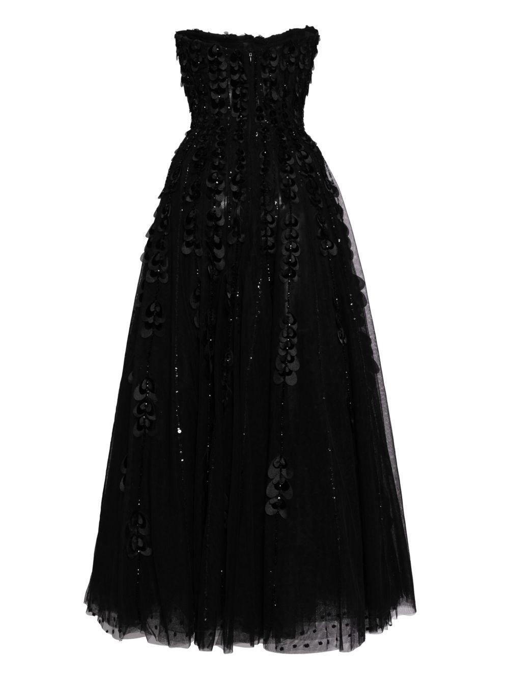 beaded tulle gown Product Image