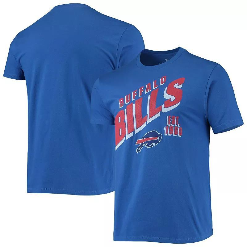 Men's Junk Food Royal Buffalo Bills Slant T-Shirt, Size: 2XL, Blue Product Image