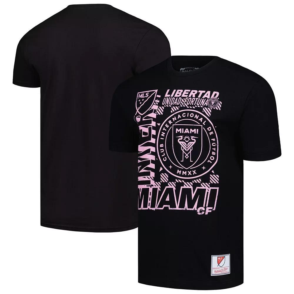 Men's Mitchell & Ness Black Inter Miami CF Lightning Madness T-Shirt, Size: 2XL, Mls Black Product Image