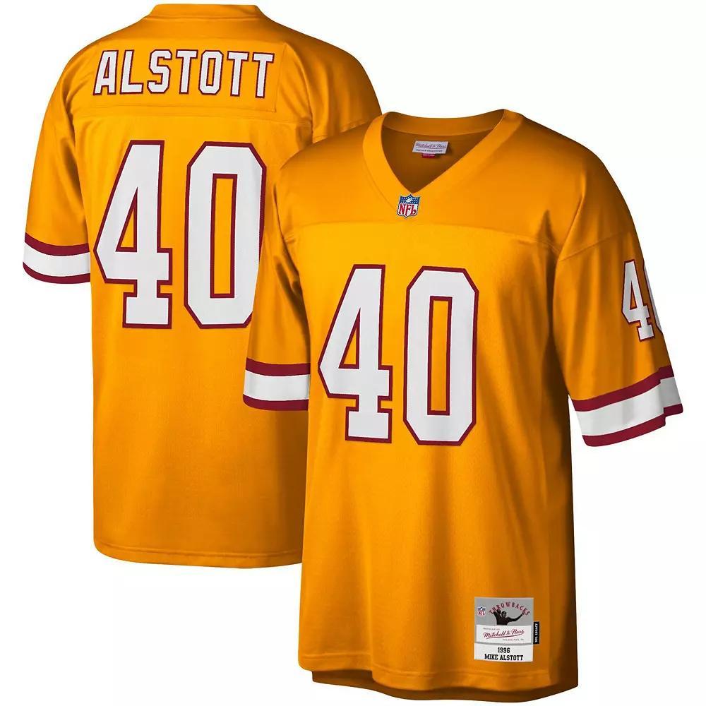 Men's Mitchell & Ness Mike Alstott Orange Tampa Bay Buccaneers Big & Tall 1996 Retired Player Replica Jersey, Size: 6XB Product Image