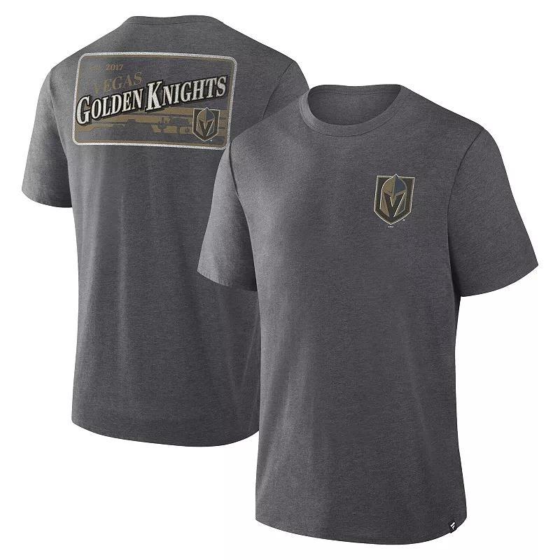 Men's Fanatics Heather Red Detroit Red Wings Fan Lanes Tri-Blend T-Shirt, Size: XL Product Image