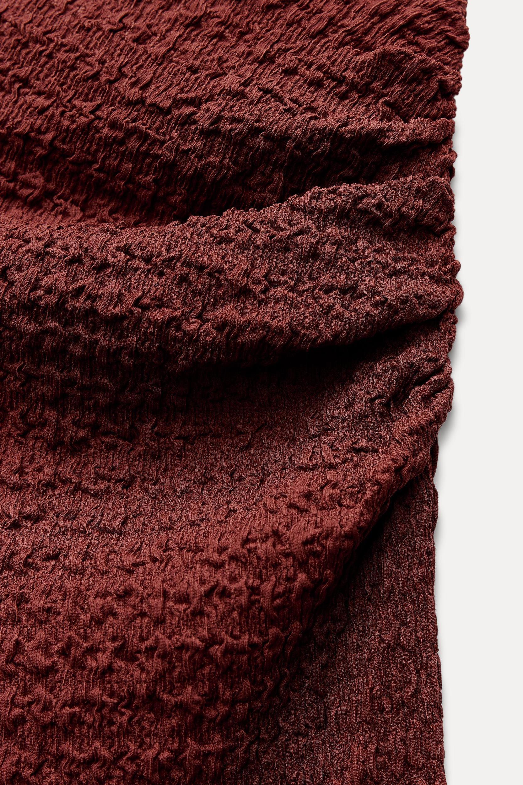 DRAPED TEXTURE SKIRT Product Image
