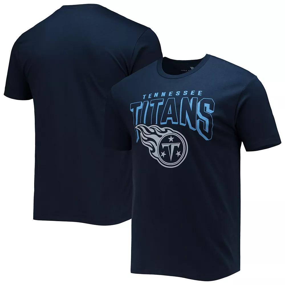 Men's Junk Food Navy Tennessee Titans Bold Logo T-Shirt, Size: Medium, Blue Product Image