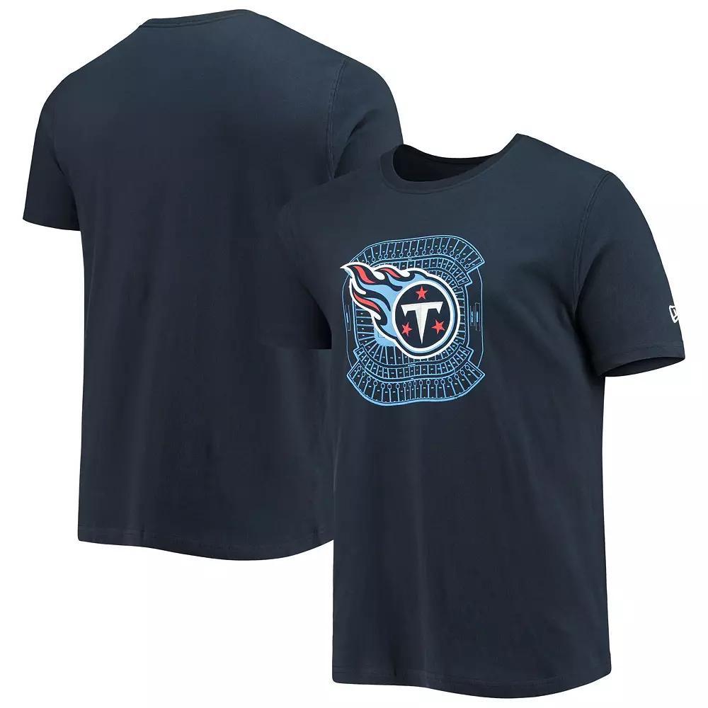 Men's New Era Navy Tennessee Titans Stadium T-Shirt, Size: Large, Blue Product Image