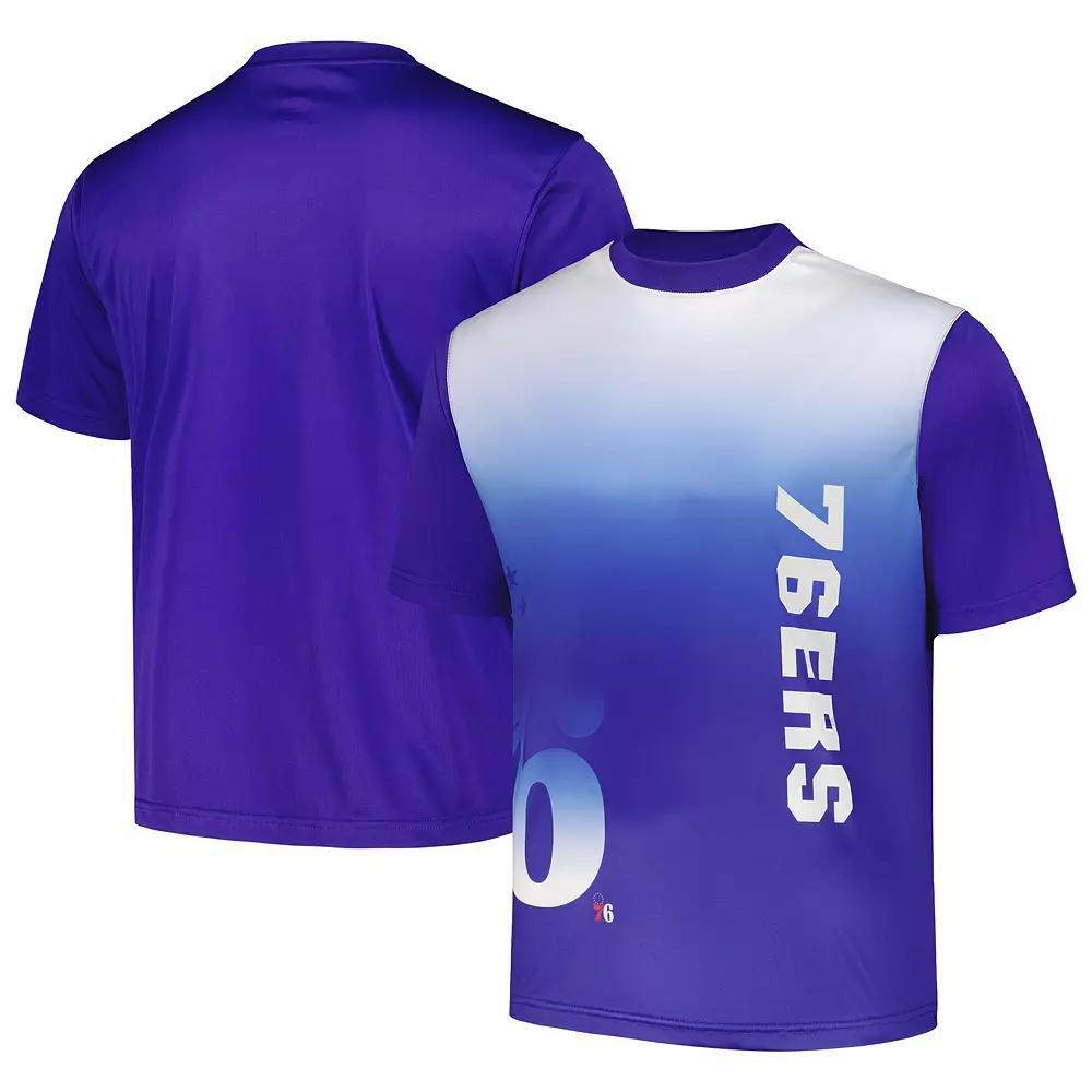 Men's Royal Philadelphia 76ers Sublimated T-Shirt, Size: Medium, 76r Blue Product Image