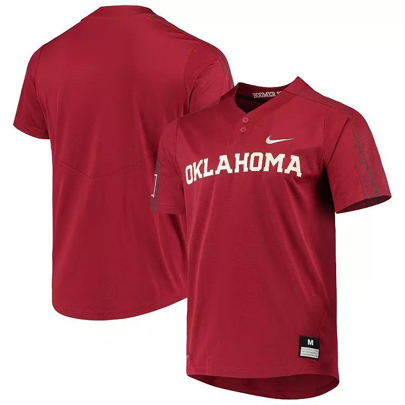 Nike Crimson Oklahoma Sooners Replica Softball Jersey, Men's, Size: 2XL, Red Product Image