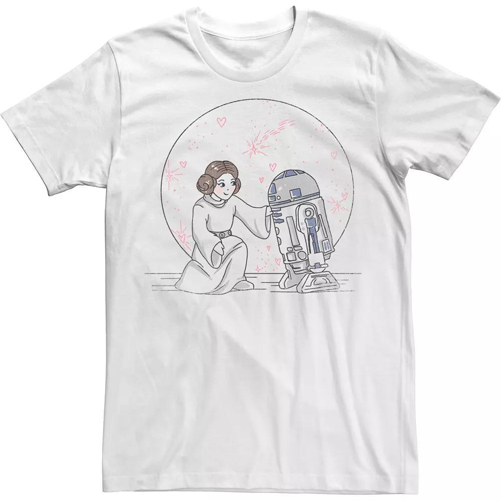 Men's Star Wars Friends In Space Tee, Size: XXL, White Product Image