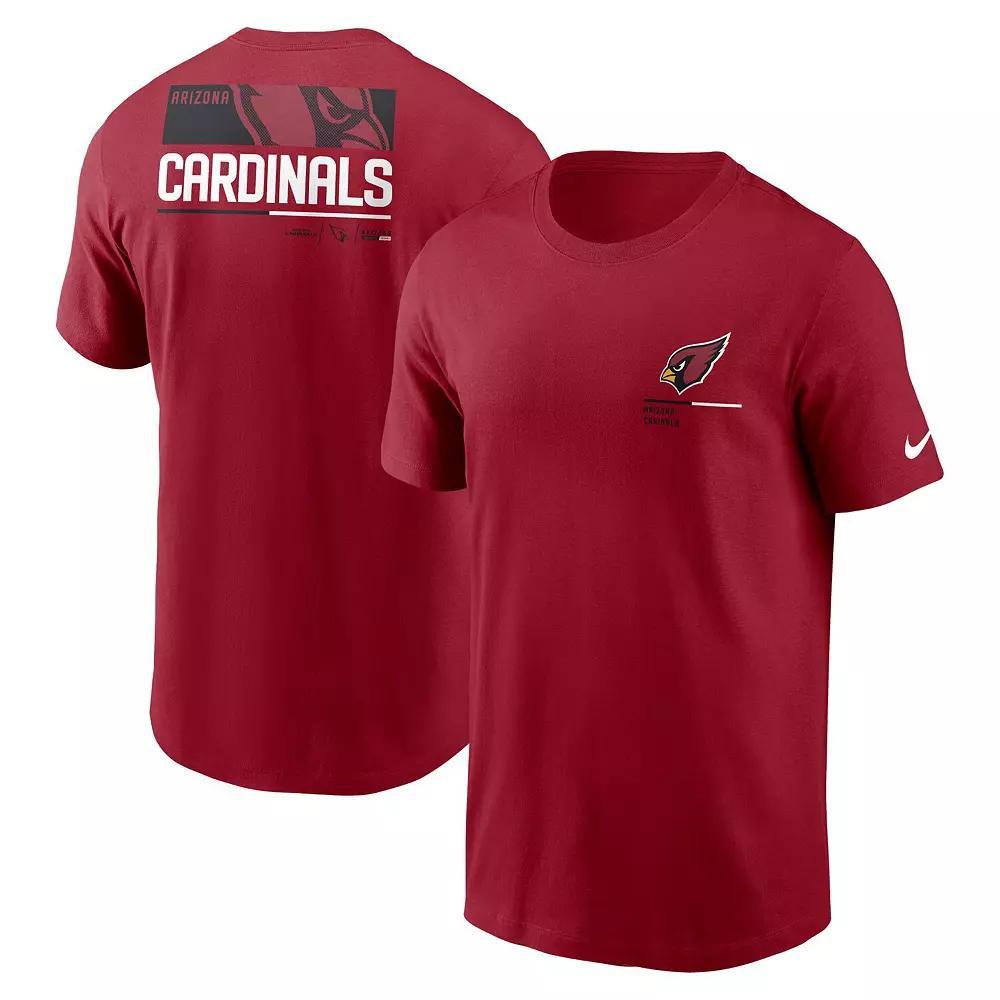 Men's Nike Cardinal Arizona Cardinals Team Incline T-Shirt, Size: Large, Red Product Image