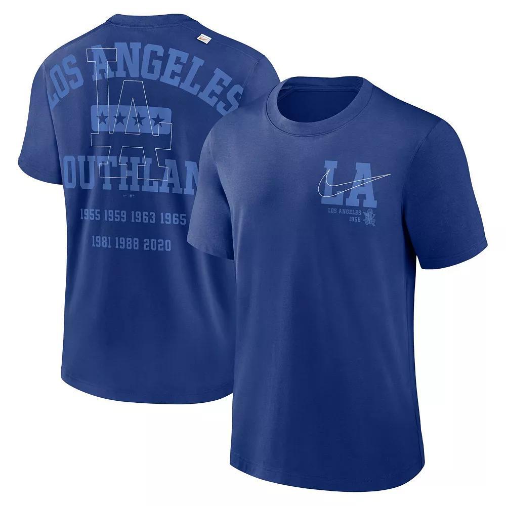Men's Nike Royal Los Angeles Dodgers Statement Game Over T-Shirt, Size: Small, Blue Product Image