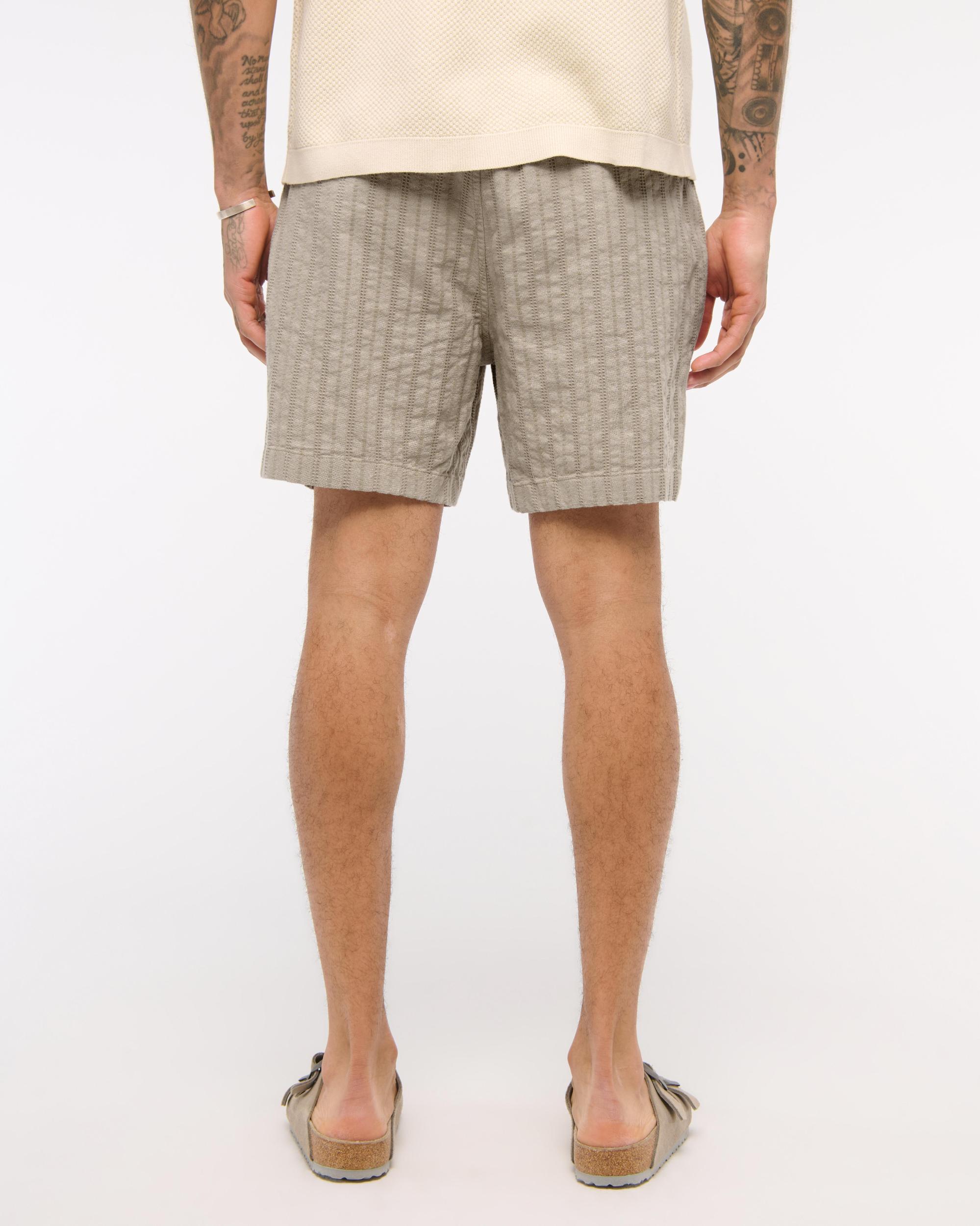 Cotton Texture Pull-On Short Product Image