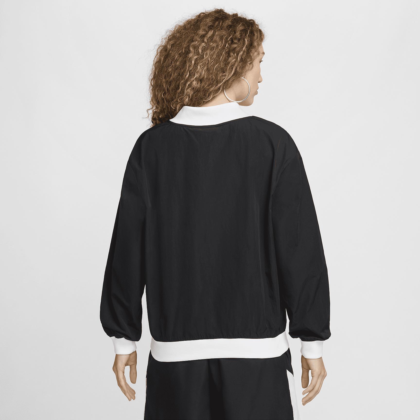 Nike Sportswear Essential Women's Loose UV Woven Long-Sleeve V-Neck Top Product Image