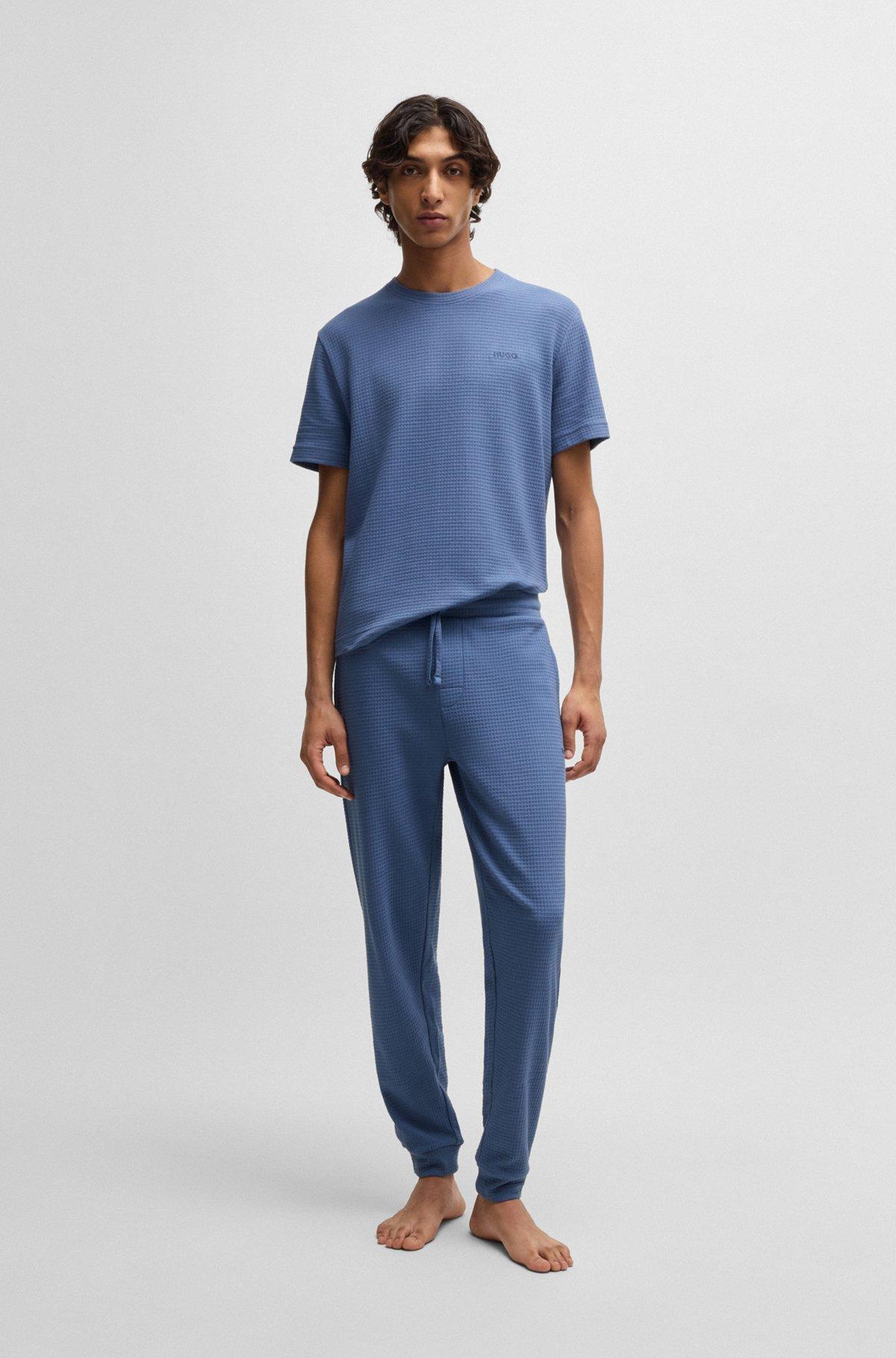 Cotton pajama bottoms with embroidered logo Product Image