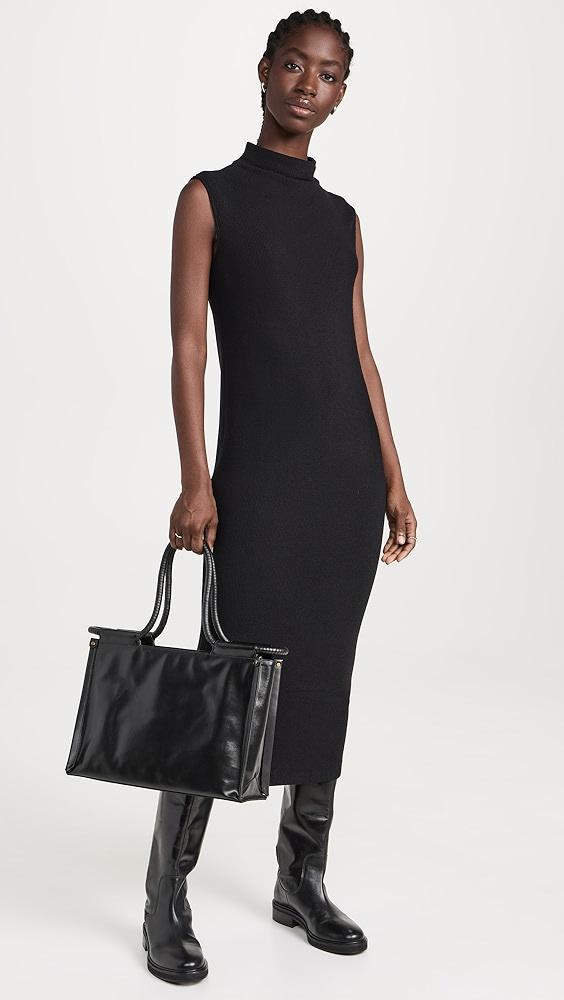 Enza Costa Sleeveless Knit Turtleneck Dress | Shopbop Product Image
