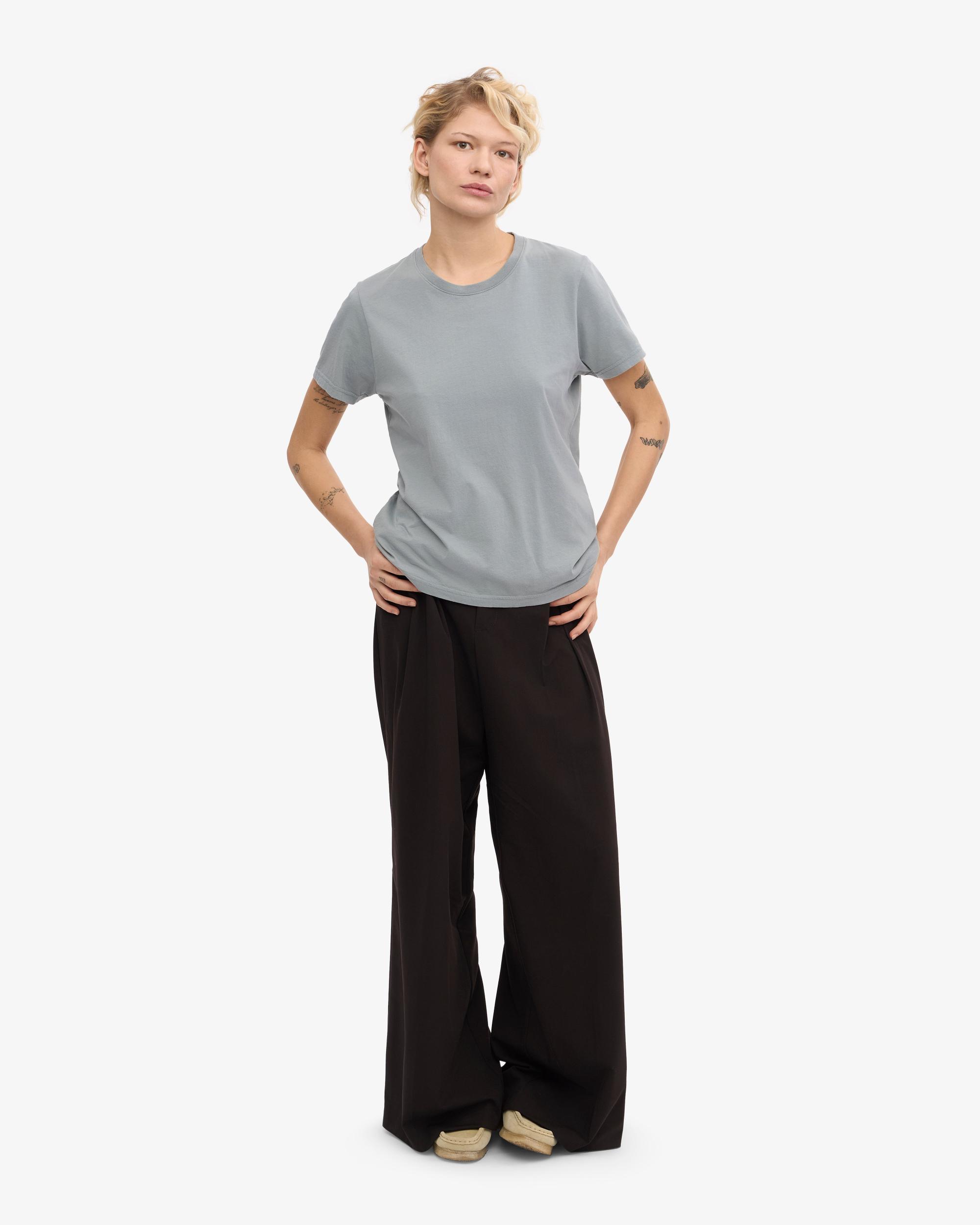 Women Light Organic Tee - Steel Blue Product Image