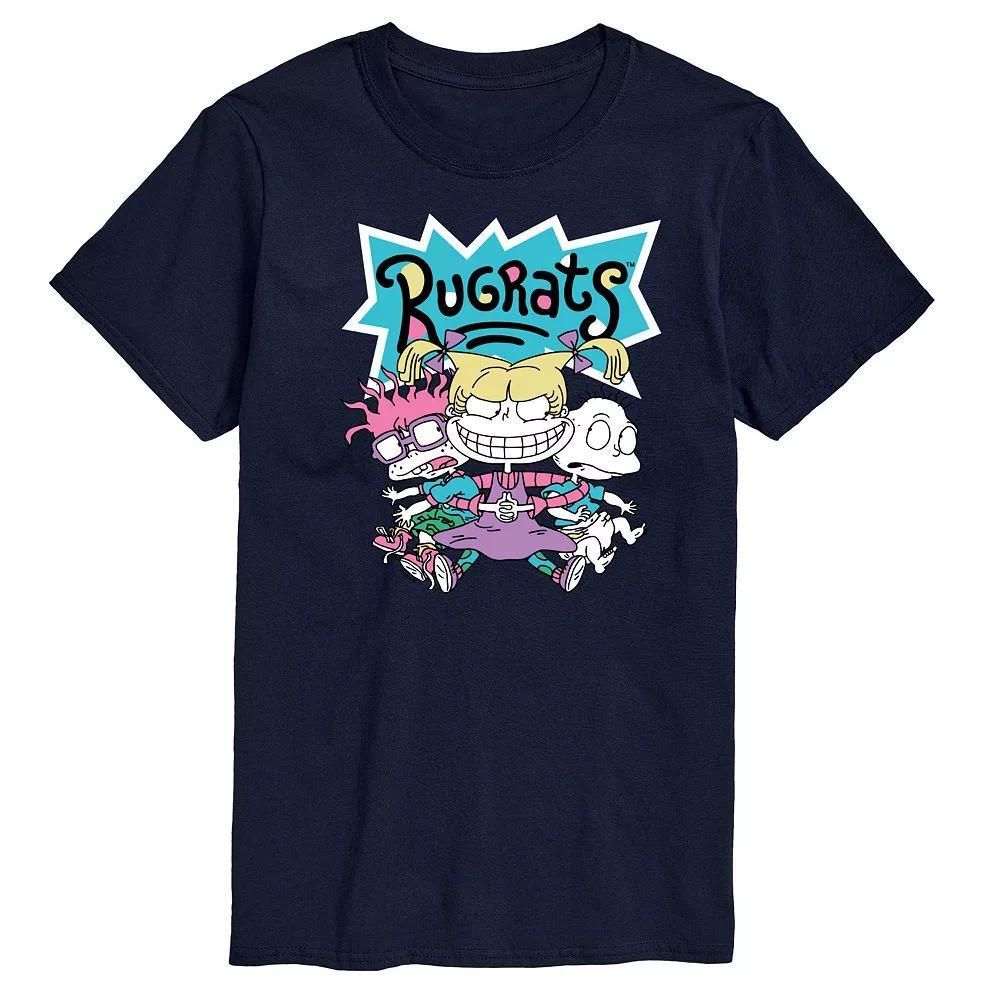 Mens Rugrats Squad Graphic Tee Blue Product Image