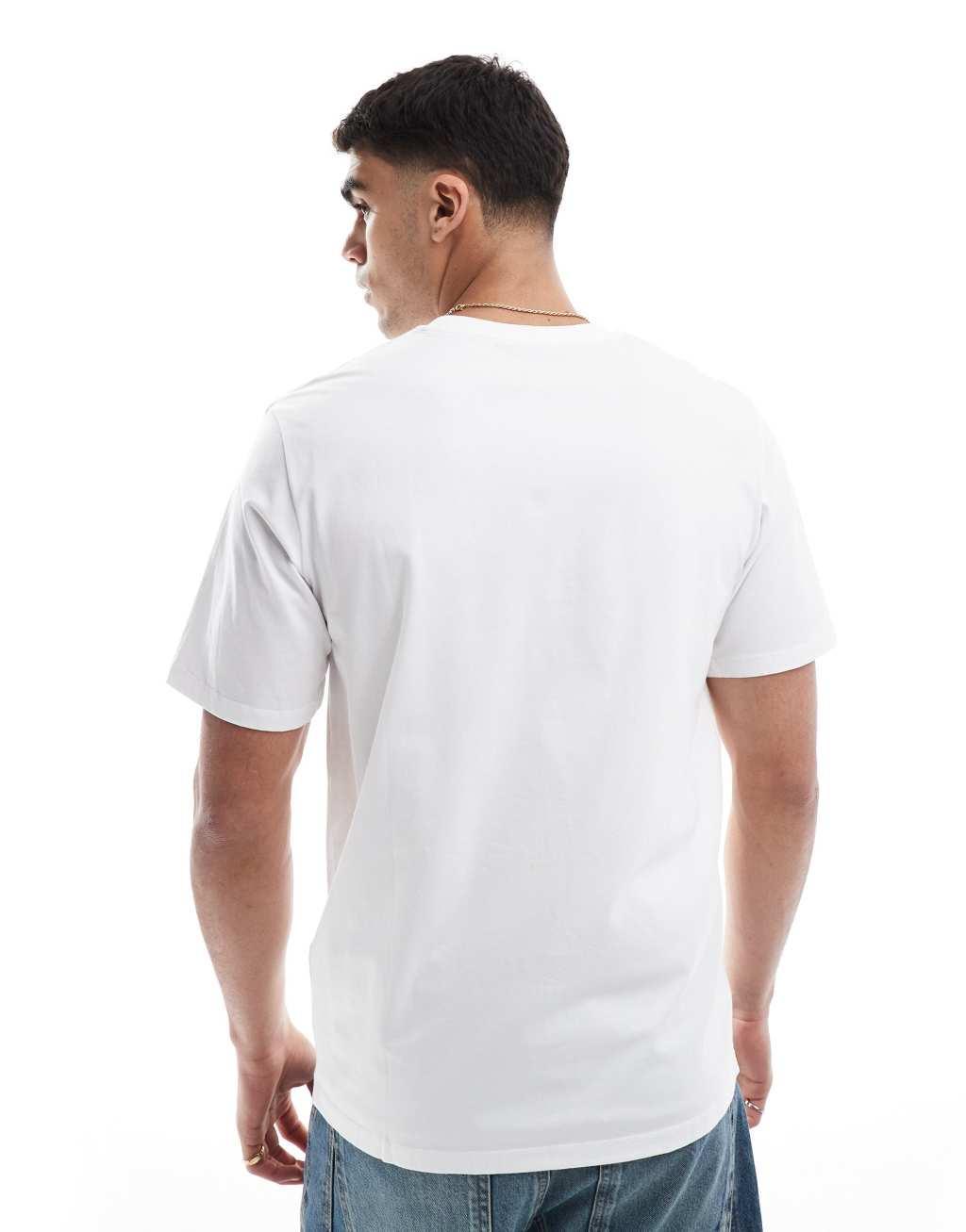 Jack & Jones mercerized t-shirt in white Product Image